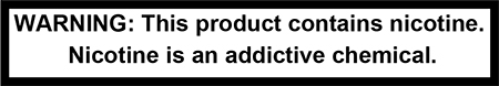 WARNIING: This product contains nicotine.