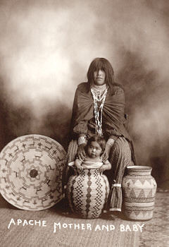 Apache Mother And Baby